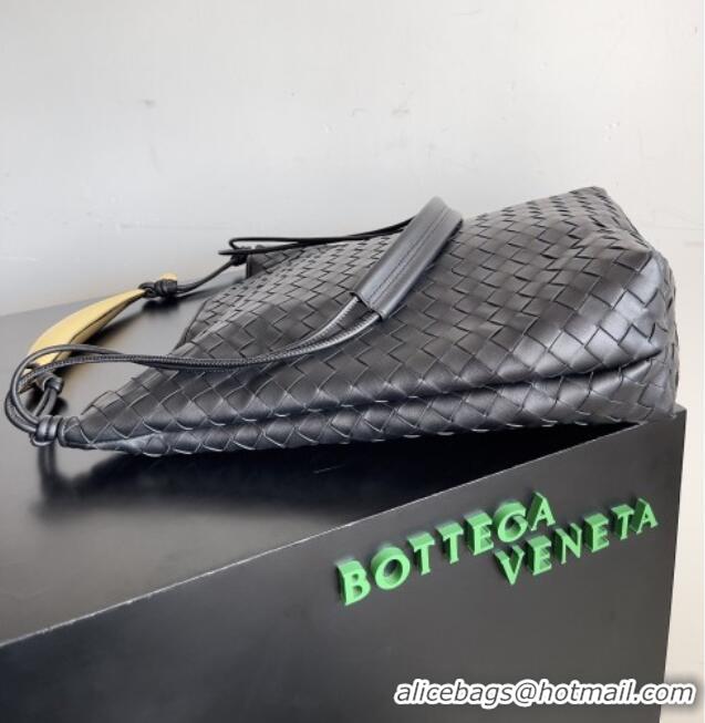 Buy Fashionable Bottega Veneta Men's Sardine Hobo Bag in Intrecciato Leather BV040202 Black 2026