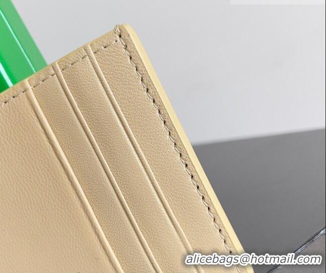 Well Crafted Bottega Veneta Cassette Credit Card Case in Intreccio Leather 742693 Porridge 2026