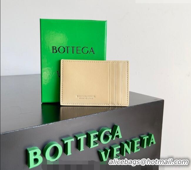 Well Crafted Bottega Veneta Cassette Credit Card Case in Intreccio Leather 742693 Porridge 2026