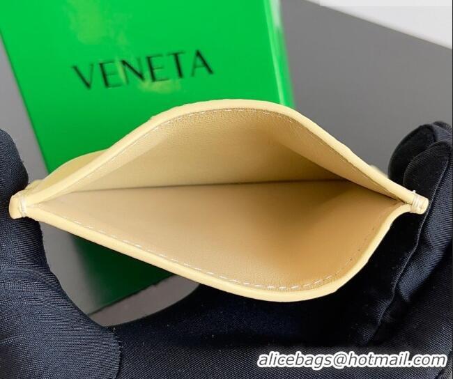 Well Crafted Bottega Veneta Cassette Credit Card Case in Intreccio Leather 742693 Porridge 2026
