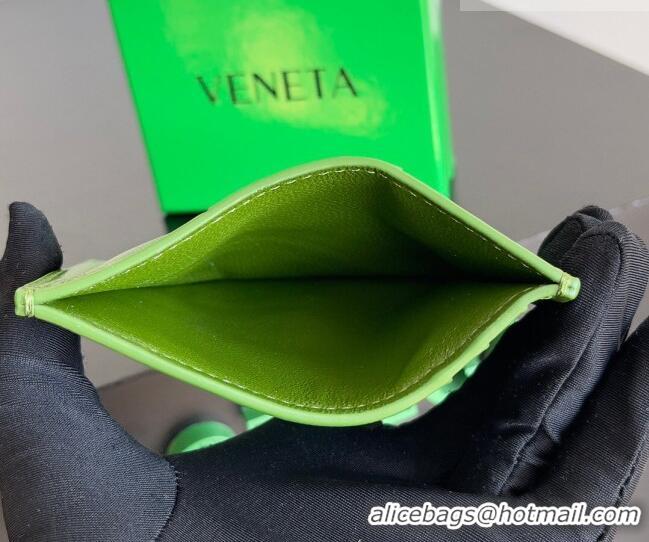 Best Grade Bottega Veneta Cassette Credit Card Case in Intreccio Leather 742693 Avocado 2026