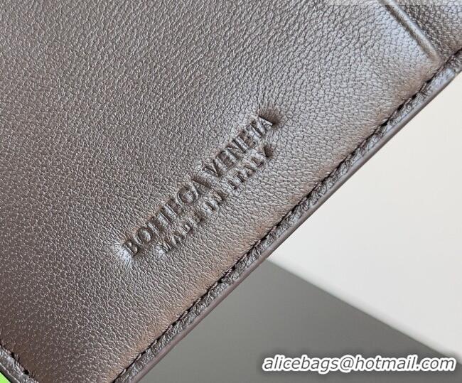Discount Bottega Veneta Cassette Credit Card Case in Intreccio Leather 742693 Fondant Brown 2026