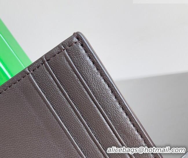Discount Bottega Veneta Cassette Credit Card Case in Intreccio Leather 742693 Fondant Brown 2026