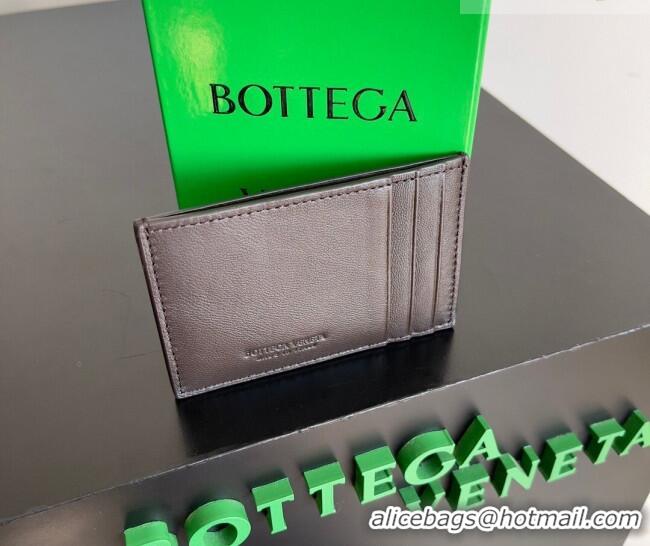 Discount Bottega Veneta Cassette Credit Card Case in Intreccio Leather 742693 Fondant Brown 2026