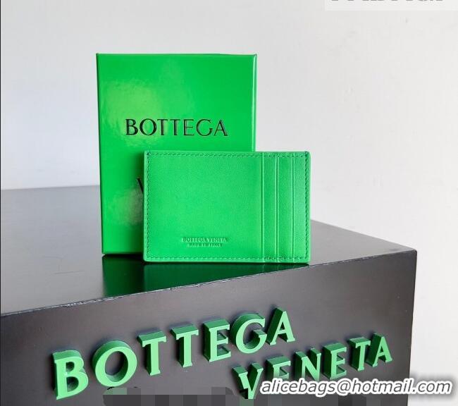 Inexpensive Bottega Veneta Cassette Credit Card Case in Intreccio Leather 742693 Parakeet Green 2026