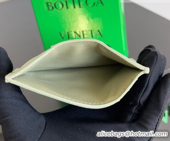 Grade Design Bottega Veneta Cassette Credit Card Case in Intreccio Leather 742693 Travertine Green 2026