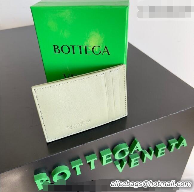 Grade Design Bottega Veneta Cassette Credit Card Case in Intreccio Leather 742693 Travertine Green 2026
