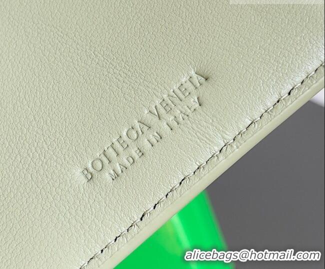 Grade Design Bottega Veneta Cassette Credit Card Case in Intreccio Leather 742693 Travertine Green 2026