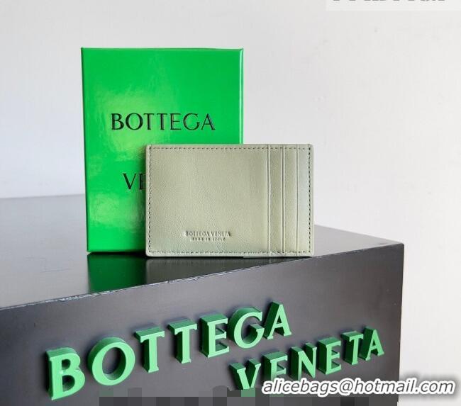 Grade Design Bottega Veneta Cassette Credit Card Case in Intreccio Leather 742693 Travertine Green 2026