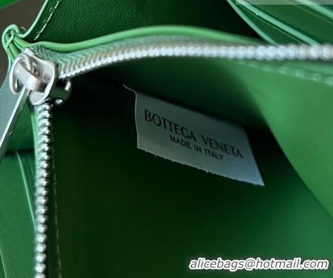 New Fashion Bottega Veneta Men's Cassette Zip Around Wallet in Intreccio Leather 814649 Avocado Green 2026