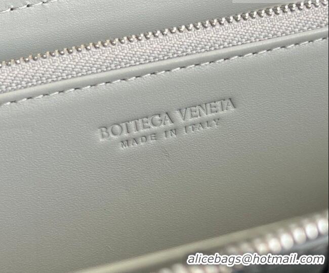 Traditional Discount Bottega Veneta Men's Cassette Zip Around Wallet in Intreccio Leather 814649 Dark Green 2026