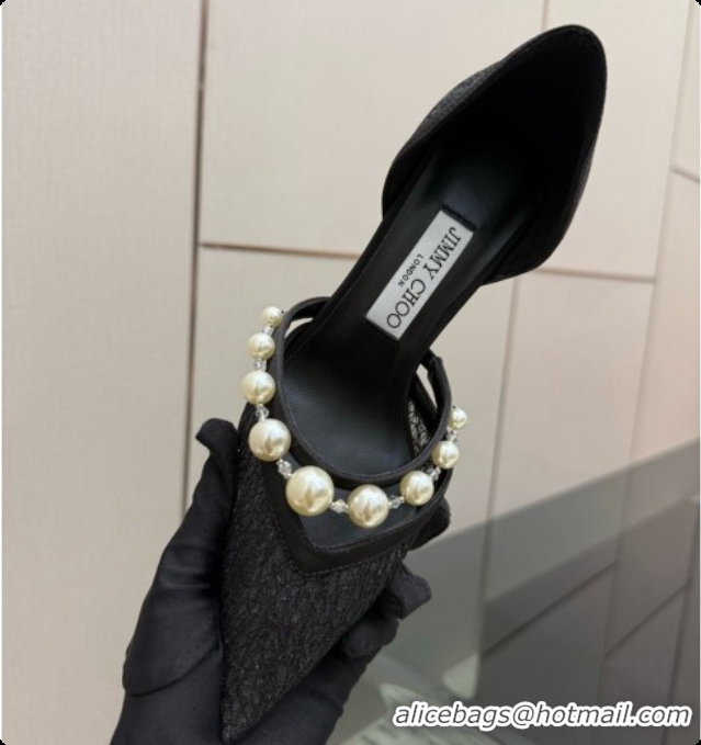 New Arrivals Jimmy Choo Aurelie 65 Pump in Black Candyfloss Glitter J091263 2026