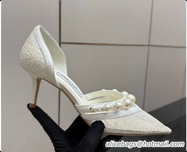 Popular Style Jimmy Choo Aurelie 65 Pump in White Candyfloss Glitter J091265 2026
