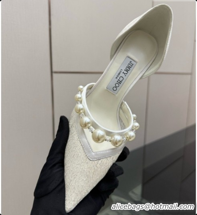 Popular Style Jimmy Choo Aurelie 65 Pump in White Candyfloss Glitter J091265 2026