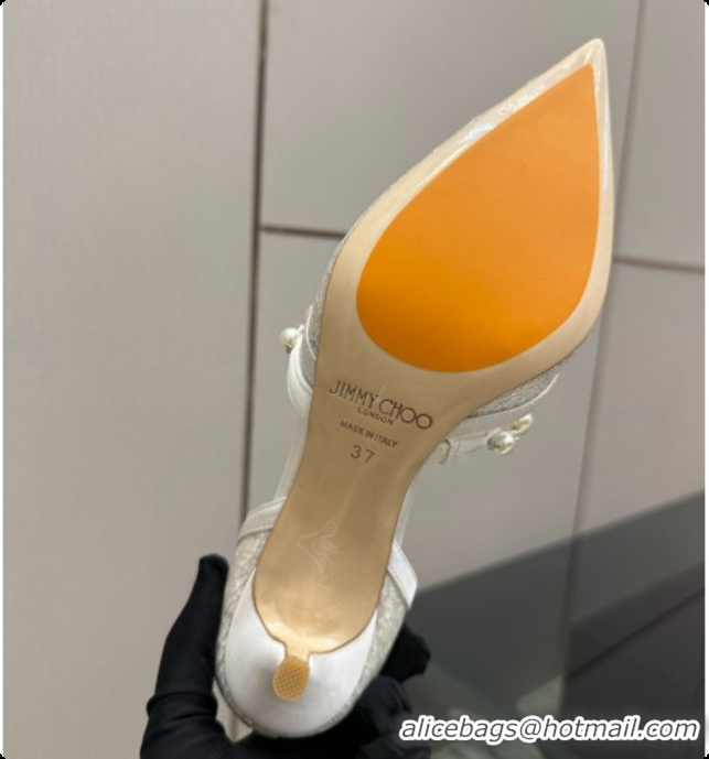 Popular Style Jimmy Choo Aurelie 65 Pump in White Candyfloss Glitter J091265 2026