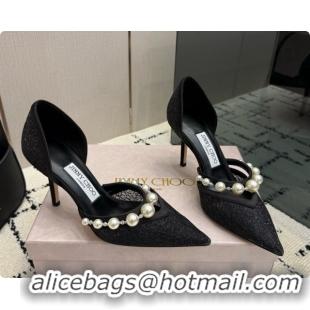 Grade Quality Jimmy Choo Aurelie 85 Pump in Black Candyfloss Glitter J091266 2026