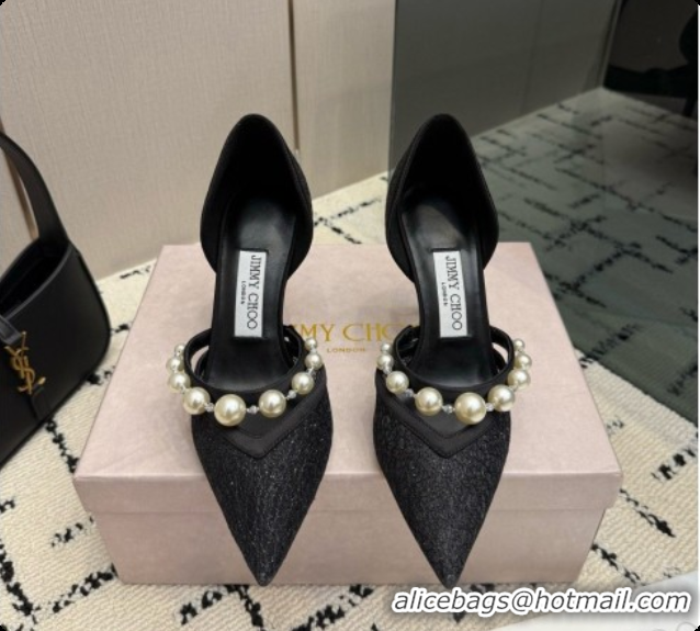 Grade Quality Jimmy Choo Aurelie 85 Pump in Black Candyfloss Glitter J091266 2026