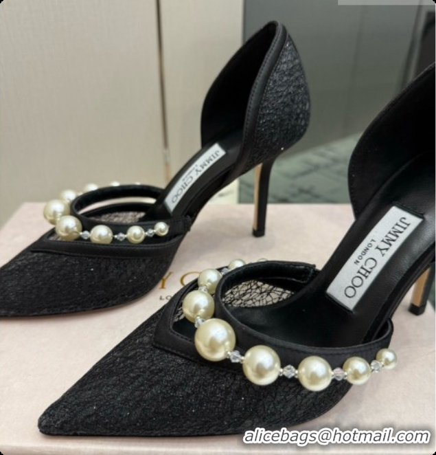 Grade Quality Jimmy Choo Aurelie 85 Pump in Black Candyfloss Glitter J091266 2026