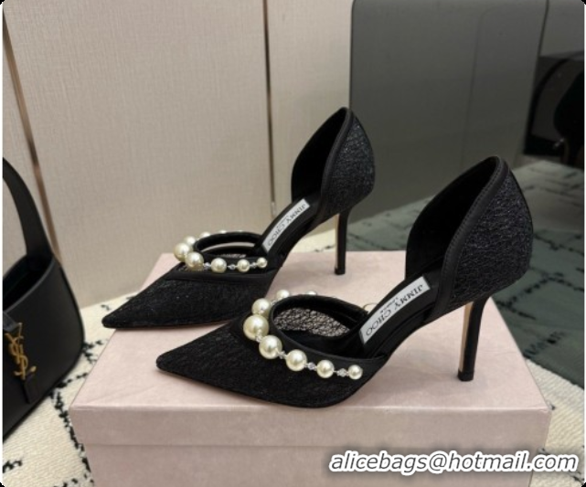 Grade Quality Jimmy Choo Aurelie 85 Pump in Black Candyfloss Glitter J091266 2026