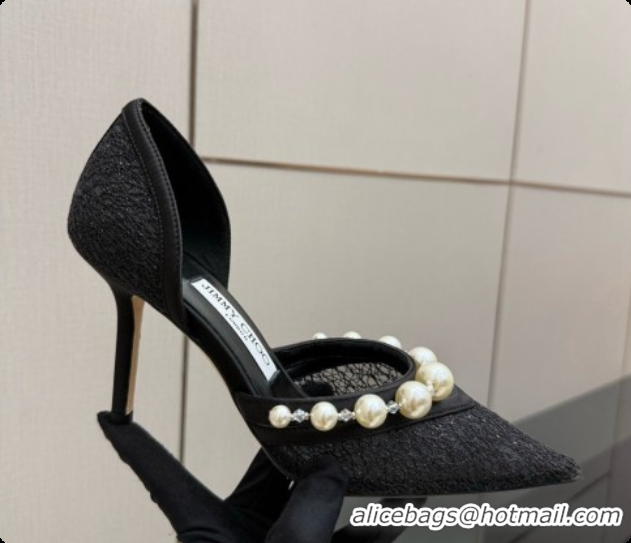 Grade Quality Jimmy Choo Aurelie 85 Pump in Black Candyfloss Glitter J091266 2026