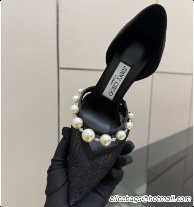Grade Quality Jimmy Choo Aurelie 85 Pump in Black Candyfloss Glitter J091266 2026