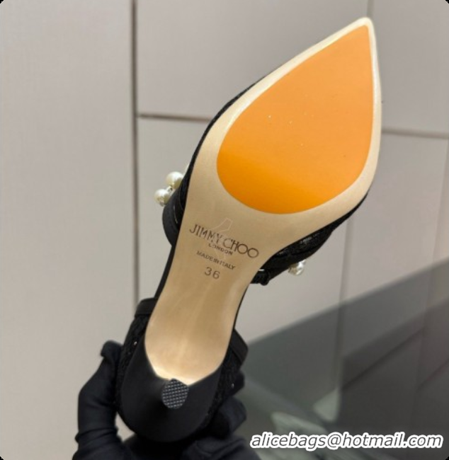 Grade Quality Jimmy Choo Aurelie 85 Pump in Black Candyfloss Glitter J091266 2026