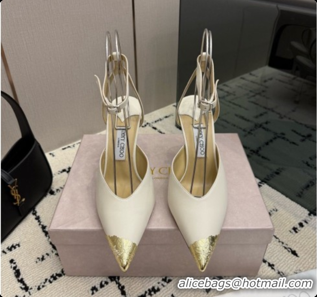Top Quality Jimmy Choo Faiz Pumps in Black Leather J091272 White 2026