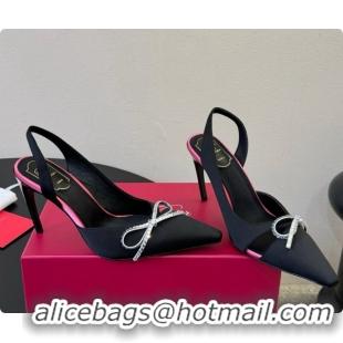 Best Product Roger Vivier Slingback Pumps in Satin RV080335 Black 2026
