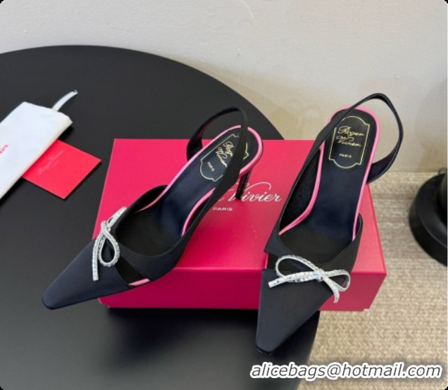 Best Product Roger Vivier Slingback Pumps in Satin RV080335 Black 2026