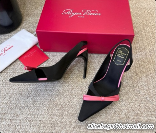 Unique Style Roger Vivier Slingback Pumps in Satin RV080339 Black 2026