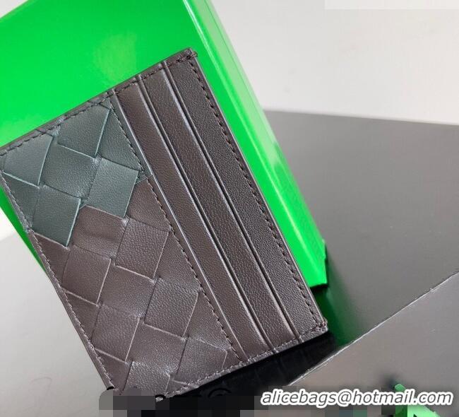 Famous Brand Bottega Veneta Intrecciato Leather Credit Card Case 796324 Fondant/Green 2026