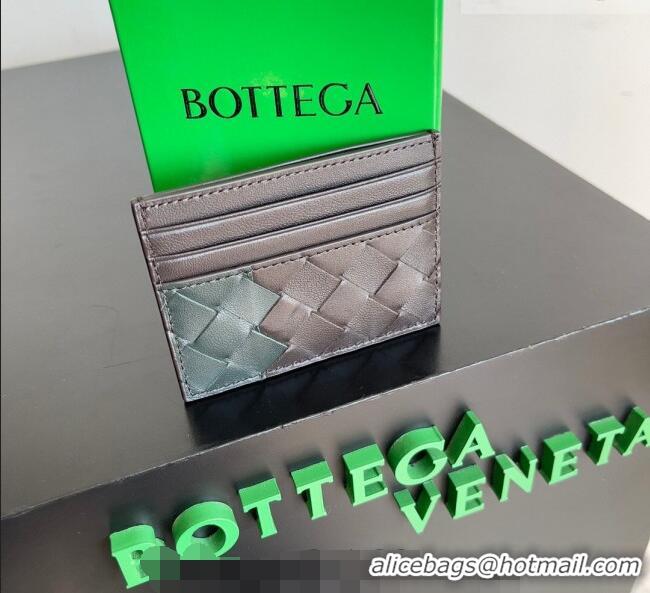 Famous Brand Bottega Veneta Intrecciato Leather Credit Card Case 796324 Fondant/Green 2026