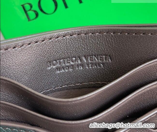 Famous Brand Bottega Veneta Intrecciato Leather Credit Card Case 796324 Fondant/Green 2026