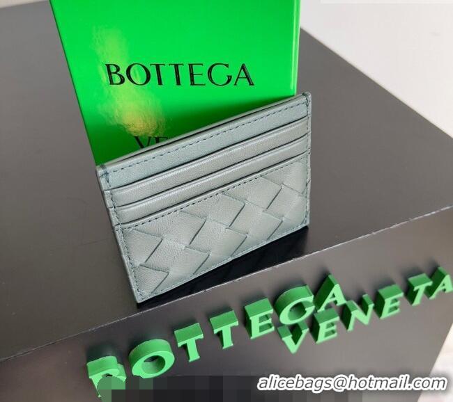 Grade Design Bottega Veneta Intrecciato Leather Credit Card Case 796324 Slate 2026