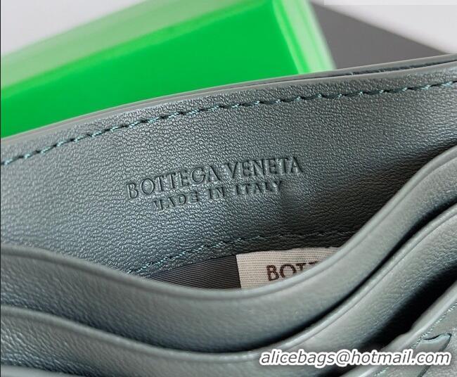 Grade Design Bottega Veneta Intrecciato Leather Credit Card Case 796324 Slate 2026