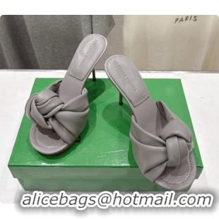 Luxury Hot Bottega Veneta Lambskin Cherry Mule 9cm Heel Grey 6080132 2026