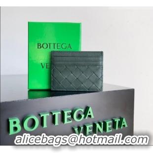 Grade Quality Bottega Veneta Intrecciato Leather Credit Card Case 796324 Dark Green 2026