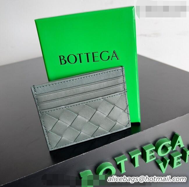 Pretty Style Bottega Veneta Intrecciato Leather Credit Card Case 796324 Dark Grey 2026