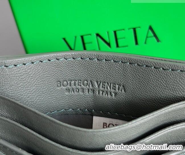 Pretty Style Bottega Veneta Intrecciato Leather Credit Card Case 796324 Dark Grey 2026