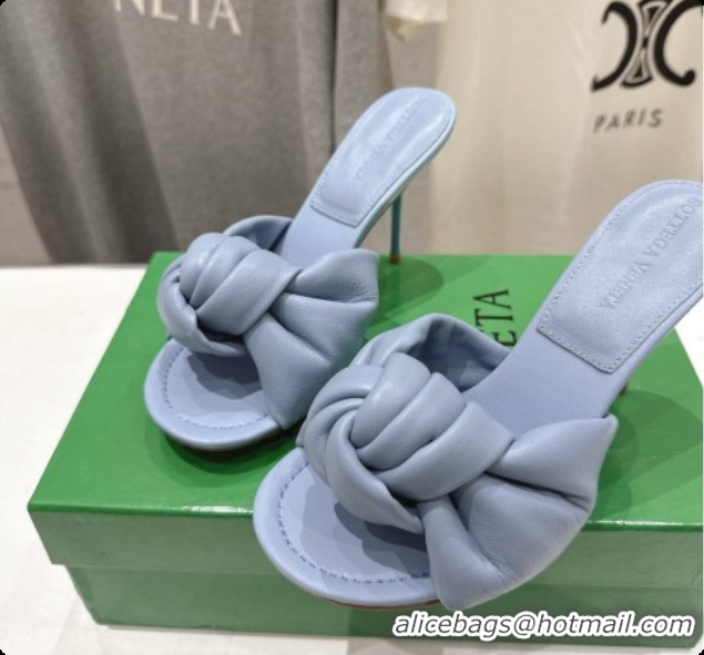 Best Price Bottega Veneta Lambskin Cherry Mule 9cm Heel Blue 6080133 2026