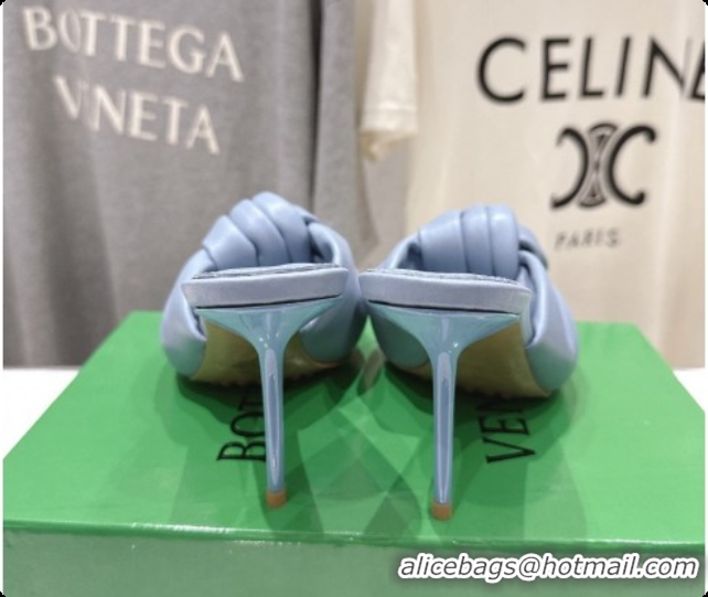 Best Price Bottega Veneta Lambskin Cherry Mule 9cm Heel Blue 6080133 2026
