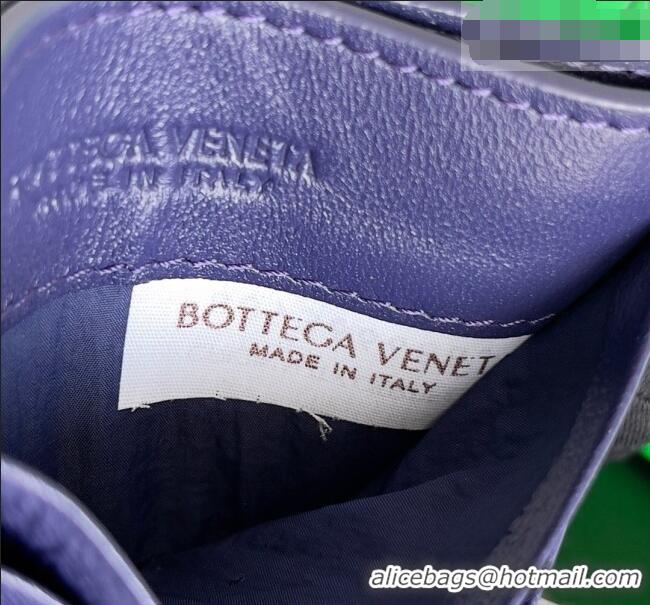 Reasonable Price Bottega Veneta Intrecciato Leather Credit Card Case 796324 Purple 2026