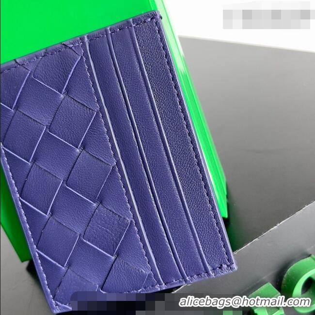 Reasonable Price Bottega Veneta Intrecciato Leather Credit Card Case 796324 Purple 2026