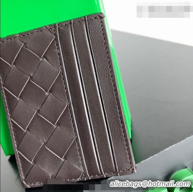 Shop Grade Bottega Veneta Intrecciato Leather Credit Card Case 796324 Fondant Brown 2026