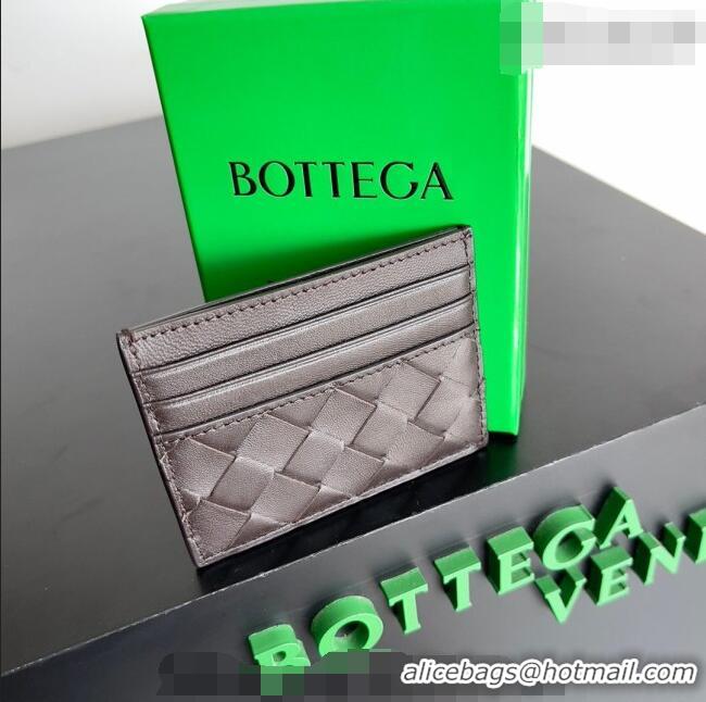 Shop Grade Bottega Veneta Intrecciato Leather Credit Card Case 796324 Fondant Brown 2026