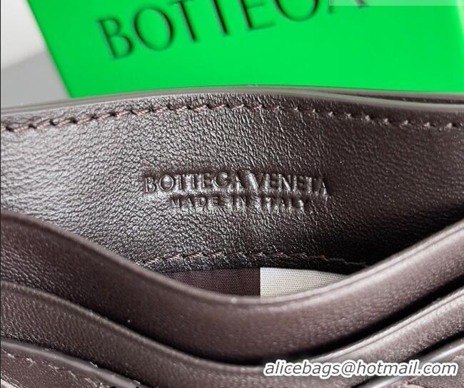 Shop Grade Bottega Veneta Intrecciato Leather Credit Card Case 796324 Fondant Brown 2026