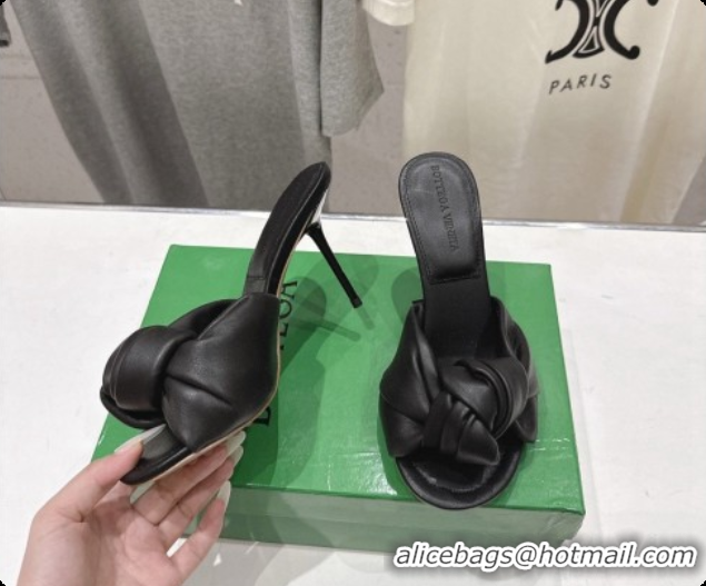 Discount Bottega Veneta Lambskin Cherry Mule 9cm Heel Black 6080134 2026