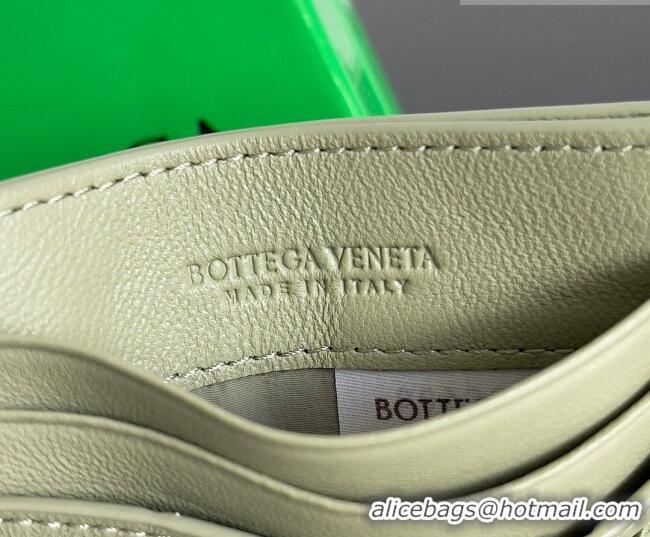 New Fashion Bottega Veneta Intrecciato Leather Credit Card Case 796324 Travertine Green 2026