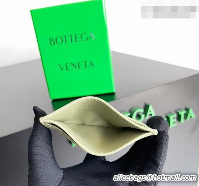 New Fashion Bottega Veneta Intrecciato Leather Credit Card Case 796324 Travertine Green 2026