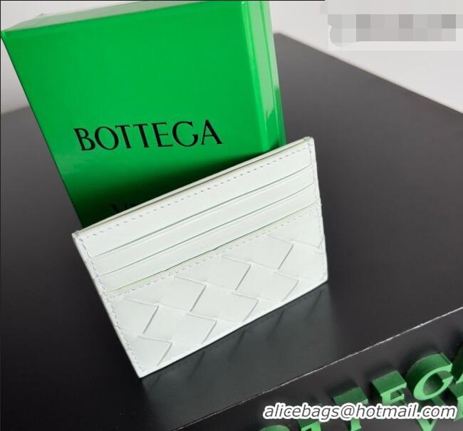 Low Price Bottega Veneta Intrecciato Leather Credit Card Case 796324 Glacier Blue 2026